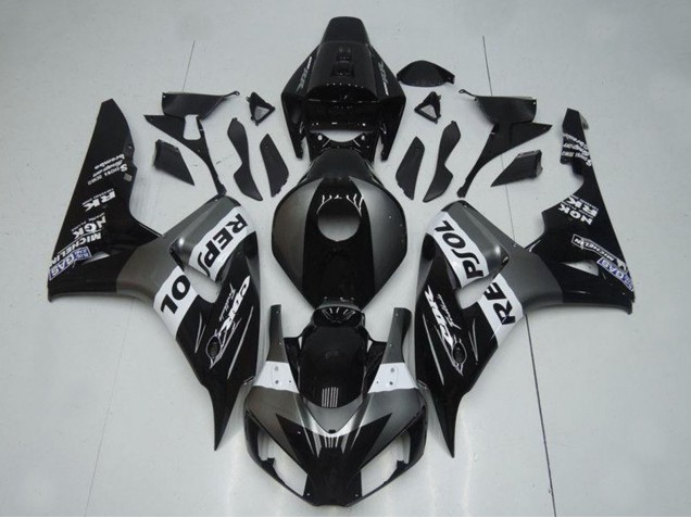 Online Gris Blanco Negro Brillante Repsol Carenado Moto Honda CBR1000RR 2004-2005