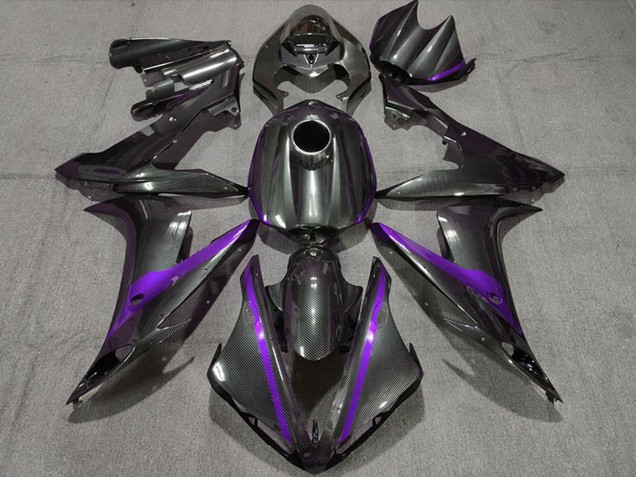 Online FibraCarbono Estilo Púrpura Carenado Moto Yamaha R1 2004-2006