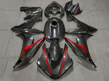 Online FibraCarbono Estilo Rojo Carenado Moto Yamaha R1 2004-2006