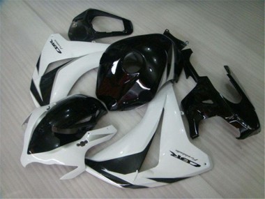 Online Blanco Negro Brillante Kits Carenado Moto Honda CBR1000RR 2008-2011