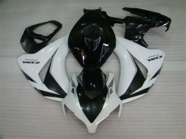 Online Blanco Negro Brillante Kits Carenado Moto Honda CBR1000RR 2008-2011