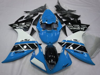 Online Azul Blanco Negro Brillante Carenado Moto Yamaha R1 2012-2014