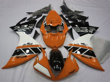 Online Naranja Blanco Negro Brillante Carenado Moto Yamaha R1 2012-2014