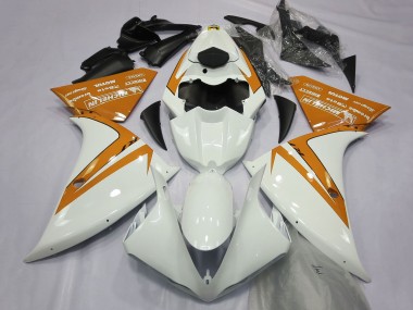 Online Blanco Naranja Carenado Moto Yamaha R1 2012-2014