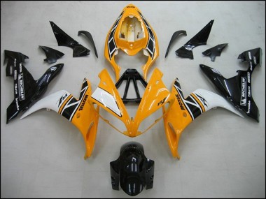 Online Amarillo Blanco Negro OEM Estilo Carenado Moto Yamaha R1 2004-2006
