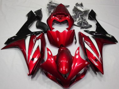Online Rojo Blanco Negro Carenado Moto Yamaha R1 2007-2008
