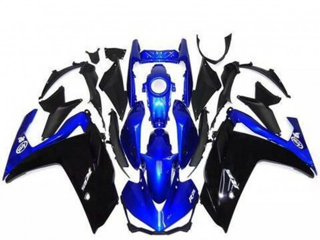 Online Azul Negro Brillante Carenado Moto Yamaha R3 2015-2018