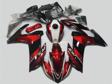 Online Rojo Blanco Negro Brillante Kits Carenados Moto Yamaha R3 2015-2018