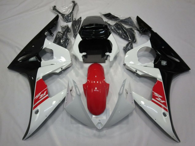 Online Blanco Rojo Negro Carenados Moto Yamaha R6 2005
