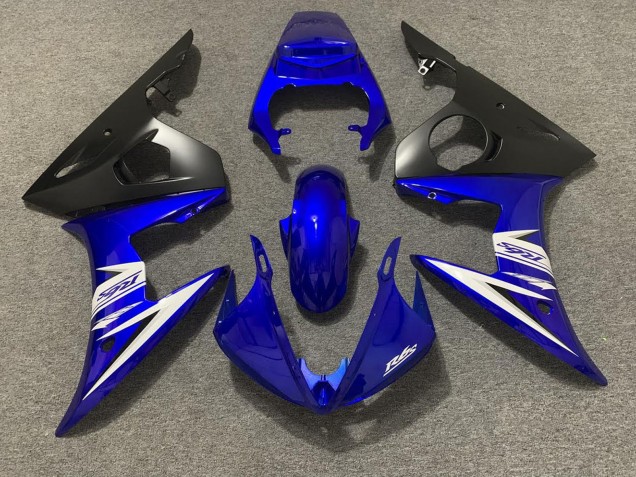 Online Azul Blanco Negro Mate Carenados Moto Yamaha R6 2003-2004