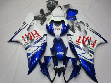 Online Blanco Azul Rojo Fiat Motul Michelin Carenado Moto Yamaha R6 2006-2007