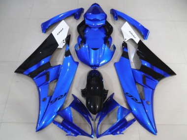 Online Blanco Azul Negro Brillante Carenado Moto Yamaha R6 2006-2007