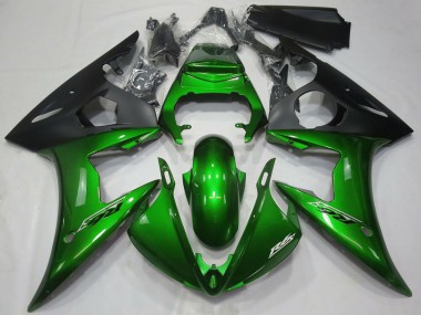 Online Verde Oscuro Negro Mate Carenado Moto Yamaha R6 2005