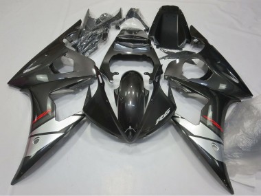 Online Negro Brillante Plata Carenado Moto Yamaha R6 2005