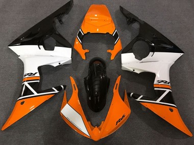 Online Naranja Blanco Negro Brillante Carenado Moto Yamaha R6 2003-2004