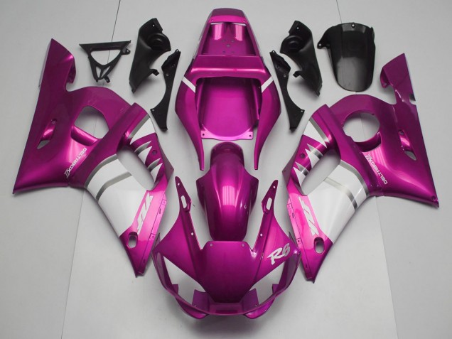 Online Rosa Blanco Carenado Moto Yamaha R6 1998-2002