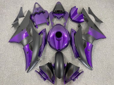 Online Púrpura Negro Mate Carenado Moto Yamaha R6 2008-2016