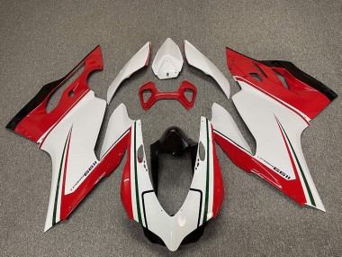 Online Blanco Rojo Negro Verde Carenado Moto Ducati 1199 2011-2014