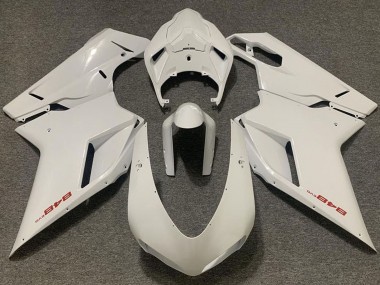 Online Blanco Perla Carenados Moto Ducati 848 2007-2014