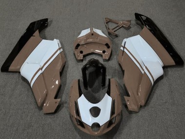 Online Blanco Brown Negro Brillante Carenado Moto Ducati 749 999 2003-2004