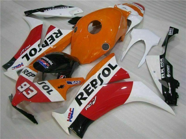 Online Blanco Naranja Rojo Negro Brillante HRC Repsol 93 Carenados Moto Honda CBR1000RR 2012-2016