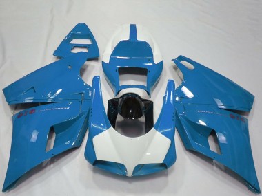 Online Azul Claro Negro Brillante Carenado Moto Ducati 916 1993-2005
