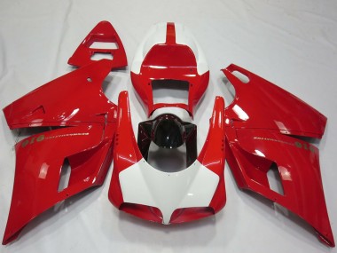 Online Rojo Blanco Negro Brillante Performance Carenado Moto Ducati 916 1993-2005