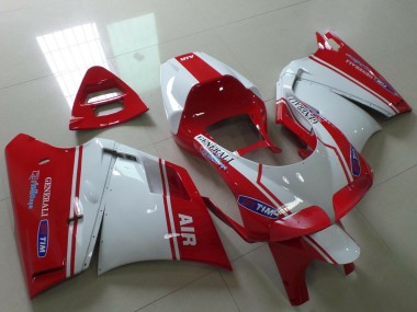 Online Blanco Rojo Air Generali Tim Carenado Moto Ducati 748 916 996 998 1993-2005