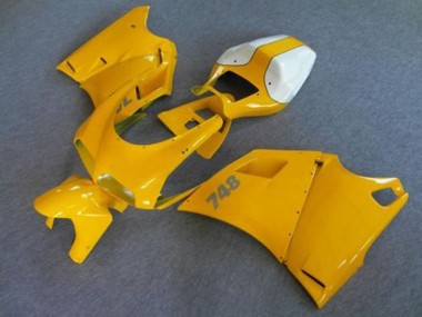 Online Blanco Amarillo Carenado Moto Ducati 748 1993-2005