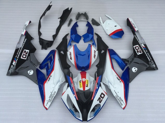 Online Blanco Azul Rojo Negro Brillante OEM Estilo Carenado Moto BMW S1000RR 2017-2018