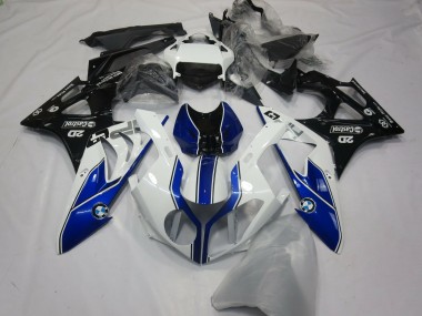 Online Blanco Azul Negro Brillante Carenado Moto BMW S1000RR 2015-2016