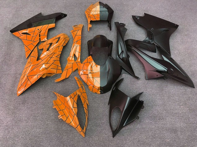 Online Naranja Negro Mate Dividir Carenado Moto BMW S1000RR 2015-2016
