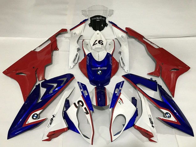 Online Blanco Rojo Azul Carenado Moto BMW S1000RR 2015-2016