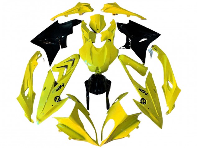 Online Amarillo Negro Brillante HP Carenado Moto BMW S1000RR 2009-2014