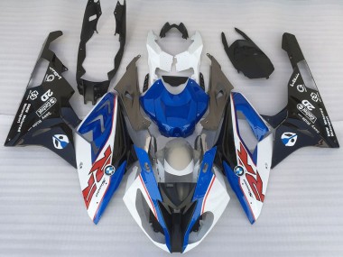 Online Blanco Azul Negro Mate OEM Estilo Carenado Moto BMW S1000RR 2015-2016