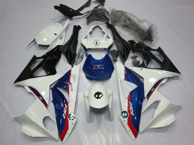Online Blanco Rojo Azul Negro Brillante Carenados Moto BMW S1000RR 2009-2014