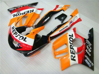 Online Naranja Blanco Rojo Negro Brillante Repsol Carenados Moto Honda CBR600 F3 1995-1996