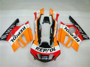 Online Naranja Blanco Rojo Negro Brillante Repsol Carenados Moto Honda CBR600 F3 1995-1996