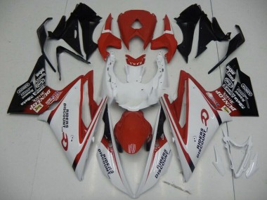 Online Blanco Rojo Negro Brillante Carenados Moto Triumph Daytona 675 2013-2016