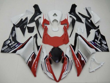 Online Blanco Rojo Plata Negro Brillante Carenado Moto Triumph Daytona 675 2013-2016
