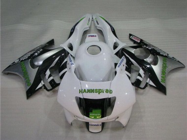 Online Blanco Plata Verde Hannspree Carenado Moto Honda CBR600 F3 1995-1996