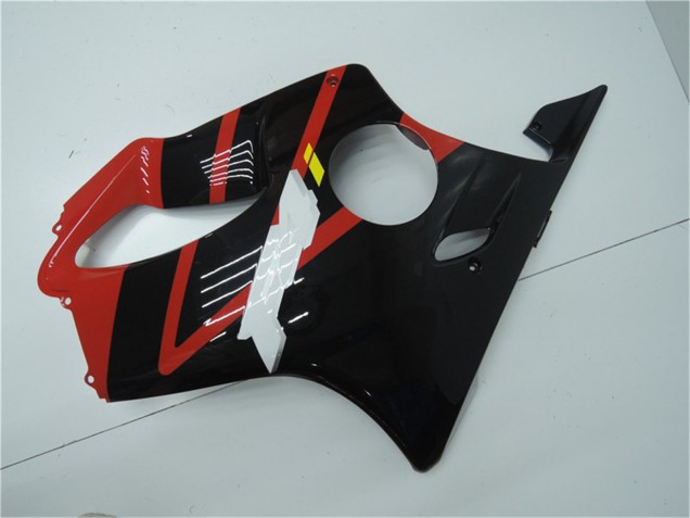 Online Rojo Negro Brillante Carenados Moto Honda CBR600 F4i 2001-2003