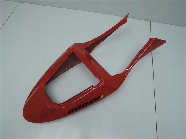 Online Rojo Negro Brillante Carenados Moto Honda CBR600 F4i 2001-2003