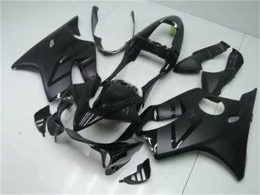 Online Negro Brillante Negro Mate Carenado Moto Honda CBR600 F4i 2001-2003