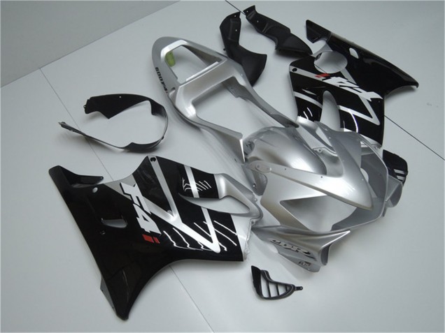 Online Plata Negro Brillante Carenados Moto Honda CBR600 F4i 2001-2003