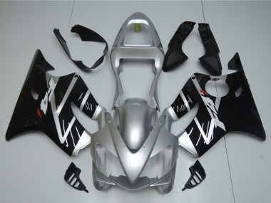 Online Plata Negro Brillante Carenados Moto Honda CBR600 F4i 2001-2003