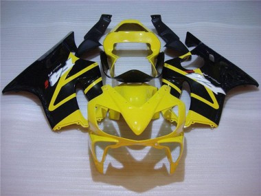 Online Amarillo Negro Brillante Carenados Moto Honda CBR600 F4i 2001-2003