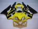 Online Amarillo Negro Brillante Carenados Moto Honda CBR600 F4i 2001-2003