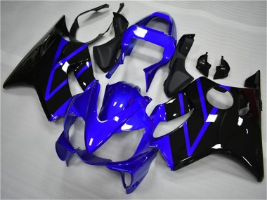 Online Azul Negro Brillante Carenados Moto Honda CBR600 F4i 2001-2003