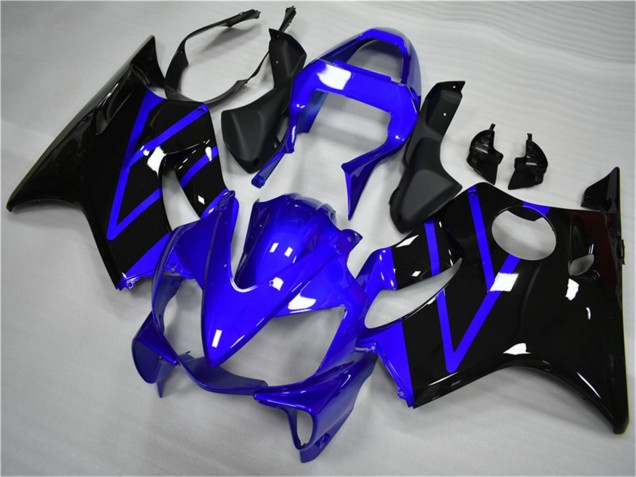 Online Azul Negro Brillante Carenados Moto Honda CBR600 F4i 2001-2003